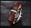 Classic Rectangle Waterproof Case Vintage Design Luxury Watches Leather Strap Business Casual Analog Wrist Watch For Men by Stevvex