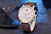 Luxury Steel Sports Men's Watches Business Design Leather Band Wrist Watch Military Quartz by Stevvex