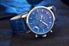 Luxury Steel Sports Men's Watches Business Design Leather Band Wrist Watch Military Quartz by Stevvex