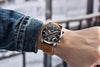 Luxury Steel Sports Men's Watches Business Design Leather Band Wrist Watch Military Quartz by Stevvex