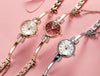 Luxury Small Silver Women Watch Modern Bracelet Wristwatch Quartz Waterproof Mini Round Design by Stevvex