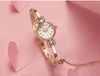 Luxury Small Silver Women Watch Modern Bracelet Wristwatch Quartz Waterproof Mini Round Design by Stevvex