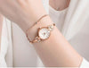 Luxury Small Silver Women Watch Modern Bracelet Wristwatch Quartz Waterproof Mini Round Design by Stevvex