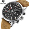 New Top Luxury Mens Watch Quartz Clock Waterproof Classic Automatic Chronograph Military Wrist Watches for Men by Stevvex