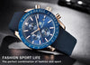 Casual Men's Watches Chronograph Modern Analog Quartz Waterproof Sports Watches Rubber Strap Business Wrist Watches For Men by Stevvex
