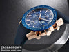 Casual Men's Watches Chronograph Modern Analog Quartz Waterproof Sports Watches Rubber Strap Business Wrist Watches For Men by Stevvex