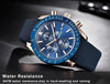 Casual Men's Watches Chronograph Modern Analog Quartz Waterproof Sports Watches Rubber Strap Business Wrist Watches For Men by Stevvex