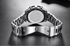 Casual Men's Watches Chronograph Modern Analog Quartz Waterproof Sports Watches Rubber Strap Business Wrist Watches For Men by Stevvex