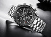 Casual Men's Watches Chronograph Modern Analog Quartz Waterproof Sports Watches Rubber Strap Business Wrist Watches For Men by Stevvex