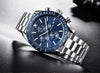 Casual Men's Watches Chronograph Modern Analog Quartz Waterproof Sports Watches Rubber Strap Business Wrist Watches For Men by Stevvex