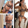 High Waist Bikini Leopard Bikini Women Push Up Swimsuit Women's Leopard Print Swimsuits High Waist Bikini Set 2 Piece Bathing Suits Women Printed Swimwear Tie Dye Summer Swim Beachwear by Stevvex
