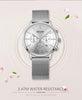 Multifunctional Black Luxury Women Watch Fashion Quartz Business Style Stainless Steel Strap Wrist Watch by Stevvex