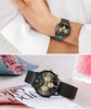 Multifunctional Black Luxury Women Watch Fashion Quartz Business Style Stainless Steel Strap Wrist Watch by Stevvex