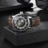 2021 New Simple Business Quartz Men Wristwatch Luxury Casual Leather Strap Waterproof Watch by Stevvex