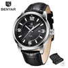 2021 New Simple Business Quartz Men Wristwatch Luxury Casual Leather Strap Waterproof Watch by Stevvex