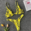 Neon V-bar Underwired Bikini Female Ribbed Swimsuit Women Swimwear Two-pieces Bikini set Push up Bathing Suit by Stevvex