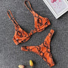 Neon V-bar Underwired Bikini Female Ribbed Swimsuit Women Swimwear Two-pieces Bikini set Push up Bathing Suit by Stevvex