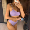 Female High Waist Swimsuit Bikini Sports Swimsuits For Women Two Piece Crop Top Bikini Set High Waist High Cut Bathing Suits Women Swimwear Two-piece Bikini Set Bathing Suit Swimwear by Stevvex