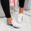 Elegant Sport Women's Vulcanized Female Lace Up Mesh Sneakers Round Toe Casual Walking Shoes Mesh Flat Anti-slip Women Breathable Mesh Fashion Sneakers by Stevvex