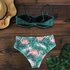 Bikini Female Swimsuit Women Swimwear Push Up Bikinis Set High Waist Swimming Suits Two Piece Set Women Swimsuit Solid Printed Bikini Push-Up Pad Swimwear Set Beachwear Ruffled Bathing Suit by Stevvex