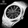 Fashion Stainless Steel Mens Quartz Analog Watch Luminous Waterproof Mens Sports Minimalist Wrist Watch by Stevvex