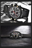 Sport Chronograph Fashion Luxury Men Watches Mesh & Rubber Band Waterproof Quartz Gold Watch For Men by Stevvex