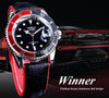 2021 Fashion Black Red Sport Mens Watches Luxury Luminous Hands Watch Elegant Leather Strap Design by Stevvex