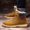 Warm Winter Mens Snow Boots Warm Fur Winter Shoes Mens Boots Footwear Ankle Boots Warm Fur Lined Winter Water-Resistan Waterproof Outdoor Snow Autumn Boots by Stevvex
