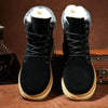 Warm Winter Mens Snow Boots Warm Fur Winter Shoes Mens Boots Footwear Ankle Boots Warm Fur Lined Winter Water-Resistan Waterproof Outdoor Snow Autumn Boots by Stevvex