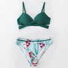 Push Up Floral Bikini Sets Women Two Pieces Swimsuits Women's Bathing Suits Push Up Halter Bandage Bikini Floral Printing Swim Bottoms Two Piece Swimsuits New Girl Beach Bathing Suits Swimwear by Stevvex
