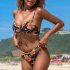 Push Up Floral Bikini Sets Women Two Pieces Swimsuits Women's Bathing Suits Push Up Halter Bandage Bikini Floral Printing Swim Bottoms Two Piece Swimsuits New Girl Beach Bathing Suits Swimwear by Stevvex