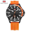 Sport Orange Mens Watch Waterproof Quartz Analog Watches Fashion Silicone Strap Classic Design For Men by Stevvex