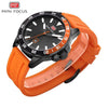 Sport Orange Mens Watch Waterproof Quartz Analog Watches Fashion Silicone Strap Classic Design For Men by Stevvex