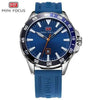 Sport Orange Mens Watch Waterproof Quartz Analog Watches Fashion Silicone Strap Classic Design For Men by Stevvex