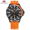 Sport Orange Mens Watch Waterproof Quartz Analog Watches Fashion Silicone Strap Classic Design For Men by Stevvex
