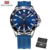 Sport Orange Mens Watch Waterproof Quartz Analog Watches Fashion Silicone Strap Classic Design For Men by Stevvex