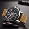 New Top Luxury Mens Watch Quartz Clock Waterproof Classic Automatic Chronograph Military Wrist Watches for Men by Stevvex