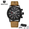 New Top Luxury Mens Watch Quartz Clock Waterproof Classic Automatic Chronograph Military Wrist Watches for Men by Stevvex