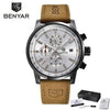 New Top Luxury Mens Watch Quartz Clock Waterproof Classic Automatic Chronograph Military Wrist Watches for Men by Stevvex