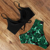 High Waist Bikini Leopard Bikini Women Push Up Swimsuit Women's Leopard Print Swimsuits High Waist Bikini Set 2 Piece Bathing Suits Women Printed Swimwear Tie Dye Summer Swim Beachwear by Stevvex