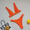Summer Bikini Stylish Swimwear Women Halter Push Up Bikini Women's Neck Triangle Bikini Set Leopard Print Two Piece Swimsuits Set Swimsuit Female Lemon Print Bandage Bathing Suit by Stevvex