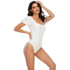 Bikini New 2 Piece Women Swimsuit Women's High Waist Bikini Set Fashion Puff Sleeve Swimwear Set Bathing Suits Solid Color Short Puff Sleeve Summer High Waist Cut Backless Bathing Suit Beachwear by Stevvex