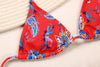 Fashion Swimwear Women Bikini Sets Women Lace Up Two Piece String Bikinis Beach Swimsuit Triangle Bathing Suit Side Tie Swimwear String Swimming Suit For Women Bathing Suit Micro Halter String Triangle Bikini by Stevvex