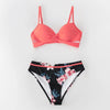 Push Up Floral Bikini Sets Women Two Pieces Swimsuits Women's Bathing Suits Push Up Halter Bandage Bikini Floral Printing Swim Bottoms Two Piece Swimsuits New Girl Beach Bathing Suits Swimwear by Stevvex