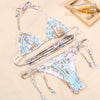 Fashion Swimwear Women Bikini Sets Women Lace Up Two Piece String Bikinis Beach Swimsuit Triangle Bathing Suit Side Tie Swimwear String Swimming Suit For Women Bathing Suit Micro Halter String Triangle Bikini by Stevvex