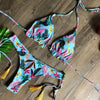 Popular Women's Beachwear Bikini Set Swimwear Push-Up Padded Swimsuit Floral Bikini Set Low Rise Ruffled Two Pieces Swimsuit Push Up Bathing Suit Swimwear by Stevvex