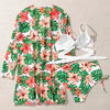 Summer Floral Print Bikini Swimsuit Women 3 Piece High-Waist Bikini Set Swimwear Female Push-Up Bathing Suit Tropical High Waist Wrap Swimsuit With Beach Cover Ups Soft And Breathable Summer Bikini by Stevvex