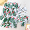 Summer Floral Print Bikini Swimsuit Women 3 Piece High-Waist Bikini Set Swimwear Female Push-Up Bathing Suit Tropical High Waist Wrap Swimsuit With Beach Cover Ups Soft And Breathable Summer Bikini by Stevvex