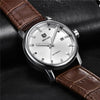 Classic New Sport Watch Top Luxury Automatic Mechanical Male Watches Water Resistent Genuine Leather Casual Men Wristwatch by Stevvex