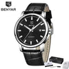 Classic New Sport Watch Top Luxury Automatic Mechanical Male Watches Water Resistent Genuine Leather Casual Men Wristwatch by Stevvex